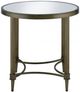 ACME Furniture Aditya Mirrored End Table with Antique Brass Base-3