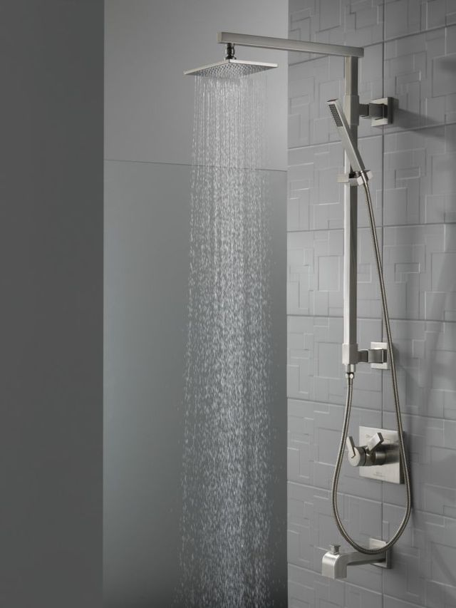 Delta Arzo® Stainless Pull-Up Diverter Tub Spout-4