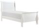 Homelegance® Mayville White Twin Sleigh Bed-0