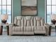Signature Design by Ashley® Next Move Coin Manual Reclining Sofa with Drop Down Table-1