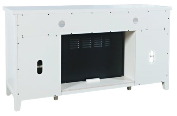 Jofran Inc. Urban Icon White Electric Fireplace Media Console-4