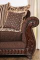 Furniture of America® Tabitha 2-Piece Brown/Dark Cherry sofa and Loveseat-3