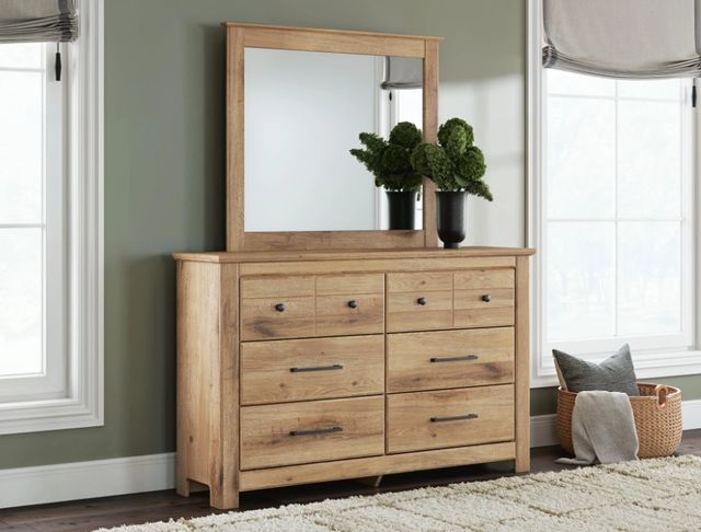 Signature Design by Ashley® Fenderport Tan Dresser and Mirror-1