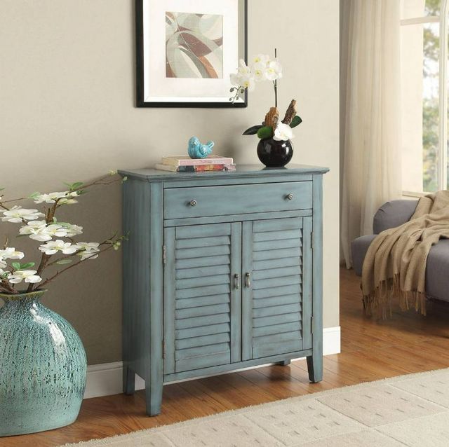 ACME Furniture Winchell Antique Blue 31" Console Cabinet-2