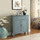 ACME Furniture Winchell Antique Blue 2-Door Console Cabinet-1