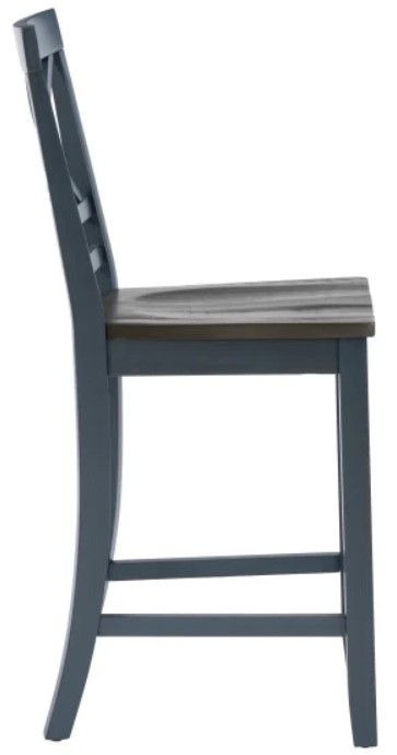Powell® Laurel 2-Piece Blue Counter Stool Set-4