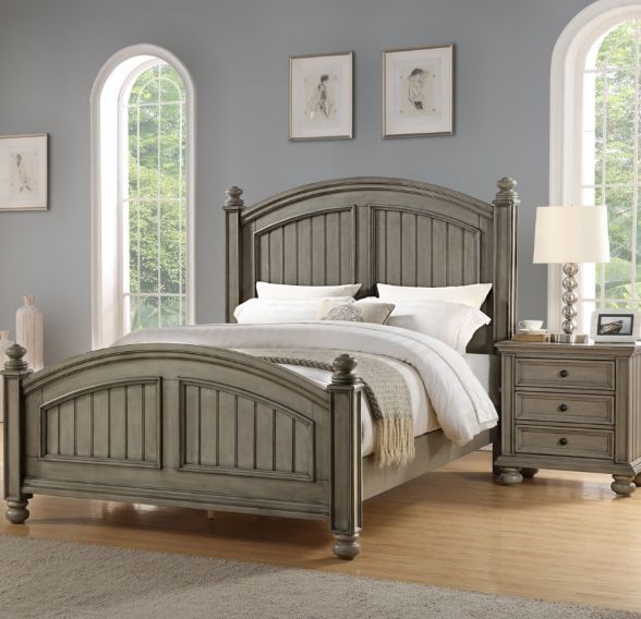 Winners Only® Barnwell Khaki Gray Youth Full Panel Bed-1