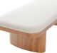 TOV Furniture Ollie Natural/White Upholstered Bench-5