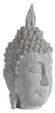 A & B Home Gray Small Meditating Buddha Head Sculpture-0