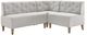 Powell® Auden 3-Piece Light Gray Nook Corner Bench Set-0