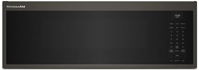 KitchenAid® 1.1 Cu. Ft. Black Ore Over The Range Microwave -0