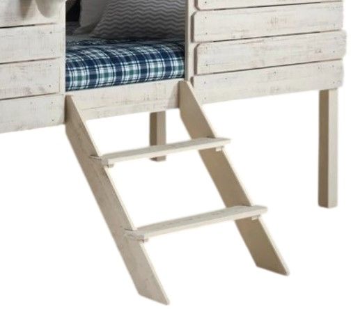 Donco Kids Beach House Rustic Sand Youth Twin Low Loft Bed-2