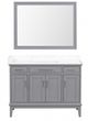 Furniture of America® Soline Cherry/White Vanity Set with Mirror-2