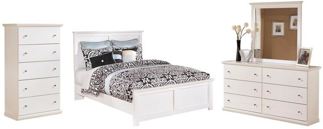 Signature Design by Ashley® Bostwick Shoals 4-Piece White Queen Panel Bed Set-0