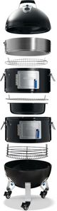 Napoleon Apollo® 22" Black Charcoal Water Smoker-1