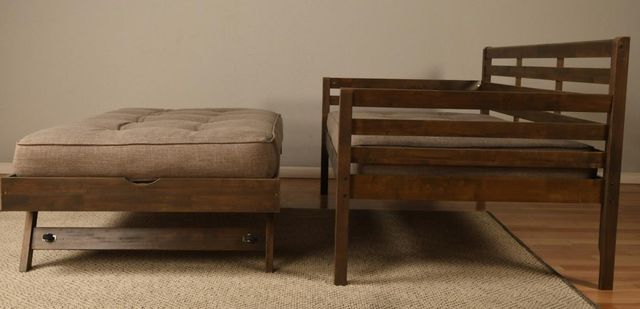Kodiak Furniture Boho Rustic Walnut Twin Daybed with Pop Up-3