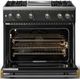Viking® 5 Series 36" Antique Bronze Pro Style Gas (NG) Range with Brushed Brass Trim-1