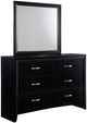Crown Mark Galinda 4-Piece Black Queen Sleigh Bedroom Set-2