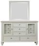 Coaster® Sandy Beach Cream White Dresser and Mirror-1