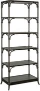 Hooker® Furniture Retreat Black Sand Pole Rattan Bookcase-0