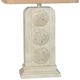 Lamps Per Se Distressed White Washed Polyresin Table Lamp-2