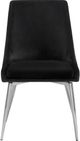 Meridian Furniture Karina Black/Chrome Velvet Dining Chair-1