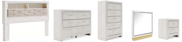 Signature Design by Ashley® Altyra 5-Piece White King Bedroom Set-0
