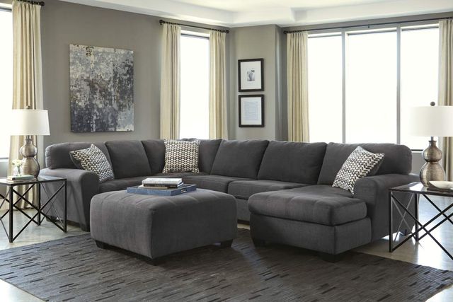 Benchcraft® Ambee Slate Oversized Accent Ottoman-3