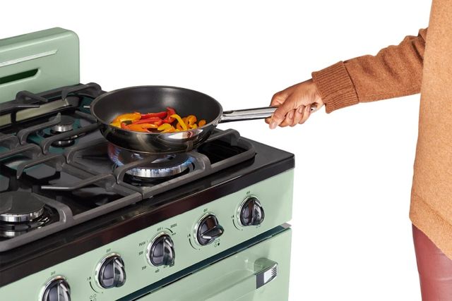 Unique Appliances Classic Retro 30" Summer Mint Green Freestanding Gas Range-3