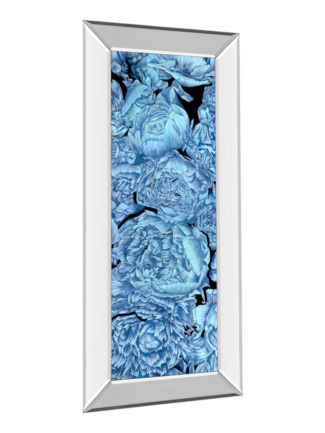 Classy Living Melissa Wang Blue Peonies Il Mirror Framed Print Wall Art-2