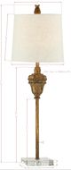 Forty West Stephanie Gold Buffet Lamp-1