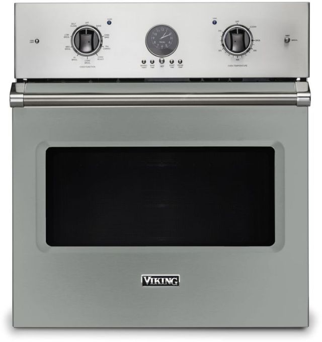 Viking® 5 Series 27" Arctic Grey Professional Built In Single Electric Premiere Wall Oven-0