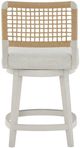 Universal Explore Home™ Oasis White Shoreline Swivel Counter Stool-3