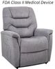 UltraComfort™ Marbella Fog Medium Power Lift Recliner -0