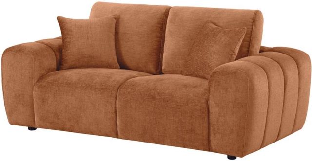 Coaster®  Burnett Burnt Orange Upholstered Wide Arm Loveseat-4