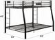 ACME Furniture Limbra Sandy Black Full XL Over Queen Youth Bunk Bed-1