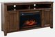 Jofran Inc. Bakersfield Brown Electric Fireplace Media Console-0