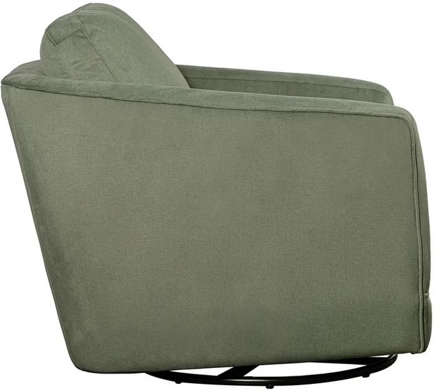 LH Home Feather Baltimo Fern Green/Matte Black Swivel Glider Chair-4