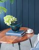 A & B Home Blue Belling Artisan Glass Bowl-5
