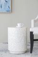 A & B Home White Stool-3