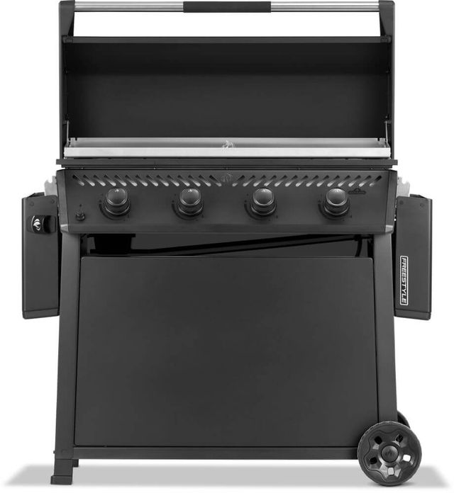 Napoleon Freestyle™ 36" 4-Burner Matte Black Freestanding Propane Outdoor Griddle with Rust-Resistant Stainless Steel Cooktop-1