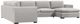 Palliser® Furniture Customizable Ensemble Angle Arm 3-Piece Right-Arm Facing Chaise Sectional-3