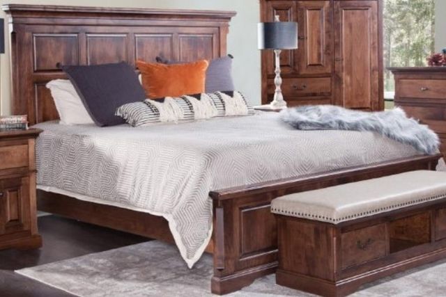 Urban Collections by Yutzy Woodworking Norway Earthtone/Maple Twin Panel Bed-0