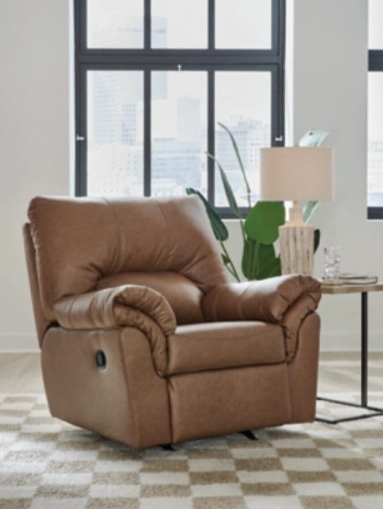 Signature Design by Ashley® WillowBend Caramel Manual Rocker Recliner-1