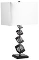 Sagebrook Home Black/White Geo Table Lamp-0