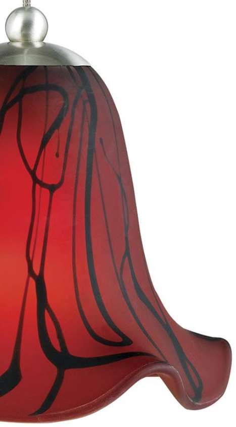 Cal® Lighting & Accessories Red Drizzle Pendant-1