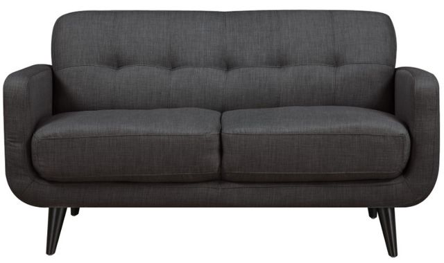 Elements International Hadley Heirloom Charcoal Loveseat-1