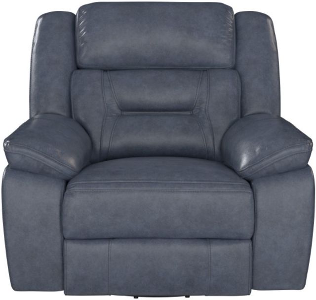 Emerald Home Declan Blue Manual Swivel Glider Recliner-3