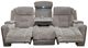 Signature Design by Ashley® Mixed Motion Shadow Power Reclining Sofa with Adjustable Headrest-3