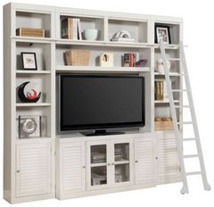 Parker House® Boca 5-Piece Cottage White Entertainment Wall